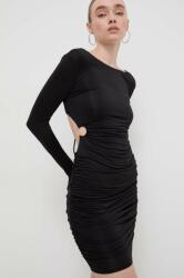 GUESS ruha ALEXIA fekete, midi, testhezálló, W4GK75 KBAC2 - fekete L