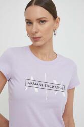 Giorgio Armani pamut póló női, lila - lila L