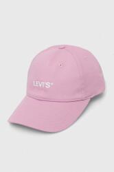 Levi's pamut baseball sapka rózsaszín, nyomott mintás - rózsaszín Univerzális méret - answear - 8 990 Ft
