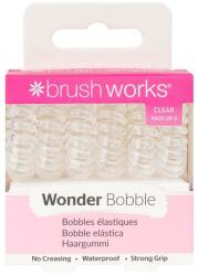 Brushworks Elastice de păr, transparente, 6 buc. - Brushworks Wonder Bobble Clear 6 buc