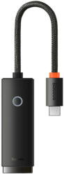 Baseus Adaptor de retea model Lite Series, USB-C la RJ45, negru (033804) - vexio