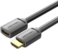 Vention HDMI/M -> HDMI/F (4K, HD, PVC, fekete), 3m, kábel (AHCBI) (AHCBI)