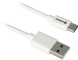 Sharkoon USB 2.0 A - USB C Adapter - white - 1m - vexio
