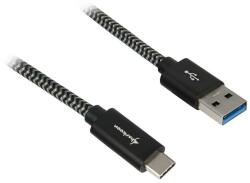 Sharkoon USB 3.1 A-C black / grey 0.5m - Aluminum + Braid - vexio