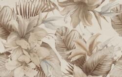 Ceramika Konskie Dekorcsempe, Oliver Design Stella Brown Flower Barna 25x40 - zuhanykabin