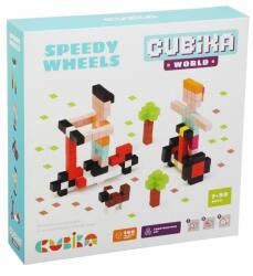 Cubika Joc Din Lemn, Set de constructii, Cubika, World Speedy Wheels (15290) - babyneeds