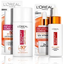L'Oréal Szett L'Oreal Paris Revitalift klinikai szérum fényes hatással, 30 ml + SPF 50+ krém, 50 ml