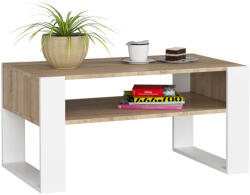 AKORD Furniture Factory Dohányzóasztal Domi sonoma tölgy-fehér (AK-217849) - inlea