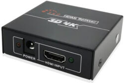 Tendtop TTSP01, 1x HDMI вход, 2х HDMI изход, 4K, 30Hz, 5Vdc, 1A, метален, Черен (TTSP01)