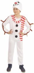 Rappa Costum om de zăpadă pentru copii cu pălărie și eșarfă (M) e-packaging (RP220683) Costum bal mascat copii