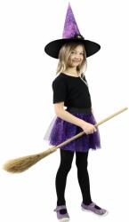 Rappa Costum copii fustă tutu de vrăjitoare cu pălărie (RP222502) Costum bal mascat copii