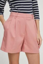 Tommy Hilfiger rövidnadrág női, rózsaszín, sima, magas derekú - rózsaszín 36 - answear - 41 990 Ft