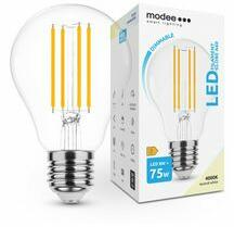 Modee LED lámpa A60 DIM körte A filament 8W- 75W E27 1055lm 840 DIM 220-240V AC 35000h 360° 4000K Modee - ML-A60F4000K8WE27D (ML-A60F4000K8WE27D)