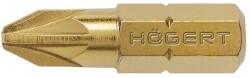 Högert Technik Csavarhúzó BIT, PZ2 25 mm, recézett, acél S2 titán-nitrid bevonatú (HT1S385) (HT1S385)