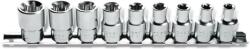 Högert Technik TORX dugókulcs készlet, 1/2 ", 9 db-os, CrV acél (HT1A880) (HT1A880)