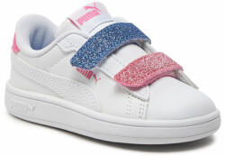 PUMA Sportcipők Puma Smash 3.0 L Glitter Velcro V Inf 395610-01 Puma White/Fast Pink/Blue Skies 22