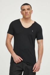 AllSaints t-shirt Tonic fekete, férfi, sima - fekete M