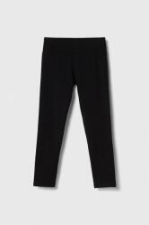Abercrombie & Fitch gyerek legging fekete, sima - fekete 150/157 - answear - 7 490 Ft