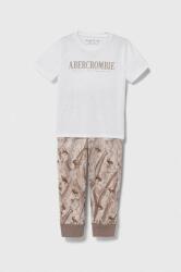 Abercrombie & Fitch gyerek pizsama fehér, mintás - fehér 110-120