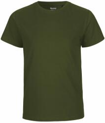 Neutral Rövid ujjú gyerek póló organikus Fairtrade biopamutból - Military | 128/134 (NE-O30001-1000303797)