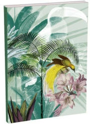 Clairefontaine Füzet Clairefontaine Jungle Harmony A/5 14, 8x21 cm 80 lapos, vonalas, textilgerinccel, kemény fedeles, vegyes (115768C)