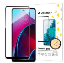 Wozinsky Full Glue edzett üveg Motorola Moto G Stylus 2022 9H teljes képernyős fekete kerettel