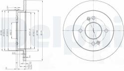 DELPHI Tarcza Ham. Tyl Kia Picanto 04- I10 (bg3981c)