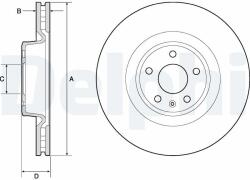DELPHI Tarcza Ham. Przod Audi (bg9173c)