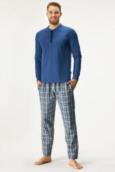 Enrico Coveri Pijama Brantley lungă albastru-gri M
