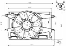 NRF ventilátor, motorhűtés NRF 47951 (47951)