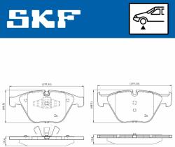 SKF fékbetétkészlet, tárcsafék SKF VKBP 80159