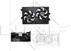 NRF ventilátor, motorhűtés NRF 47000 (47000)
