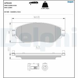 DELPHI Klocki Ham. Opel Vivaro 14- (lp3143)