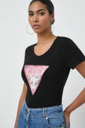 Guess t-shirt női, fekete, W4GI21 J1314 - fekete L