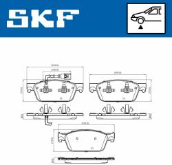 SKF set placute frana, frana disc SKF VKBP 80445 E - centralcar