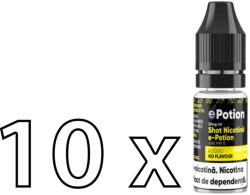 e-Potion Pachet 10 x Shot Nicotina e-potion 50VG 50PG 20mg 10ml Lichid rezerva tigara electronica