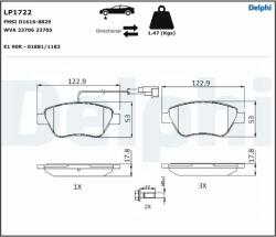 DELPHI KLOCKI HAM - centralcar - 111,27 RON