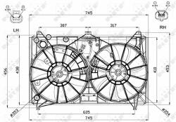 NRF ventilátor, motorhűtés NRF 47581 (47581)