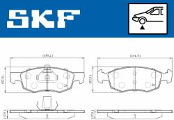 SKF fékbetétkészlet, tárcsafék SKF VKBP 80618