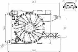 NRF ventilátor, motorhűtés NRF 47966 (47966)