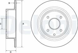 DELPHI Tarcza Ham. Nissan Cube 10- (bg4666c)