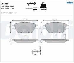DELPHI Klocki Ham. Opel Corsa D - centralcar - 133,42 RON