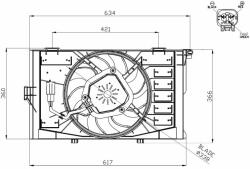 NRF ventilátor, motorhűtés NRF 47952 (47952)