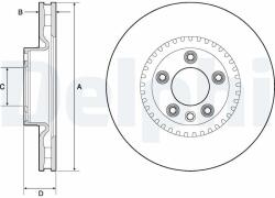 DELPHI Tarcza Ham. Porsche Cayenne 07- (bg9168c)