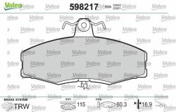 VALEO fékbetétkészlet, tárcsafék VALEO 598217 (598217)
