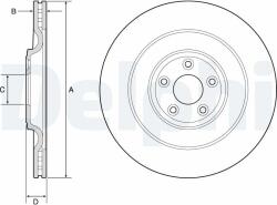 DELPHI Tarcza Ham. Jaguar F-type 12- Tyl (bg9194c)