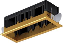 ELMARK Modena 3 Module Recessed Box With Frame Brass (92MOD3GR/BR)