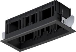 ELMARK Modena 3 Module Recessed Box With Frame Black (92MOD3GR/BL)