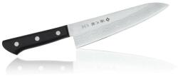 TOJIRO Кухненски нож Tojiro DP Damascus Chef, 18 см, неръждаема стомана, 37-пластова кована стомана, черен (F-332)