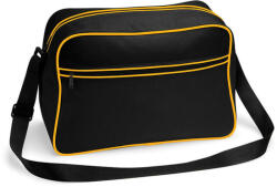 Bag Base Irodai táska Bag Base Retro Shoulder Bag - Egy méret, Fekete/arany